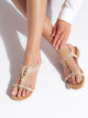 Praktické dámské  sandály růžové bez podpatku