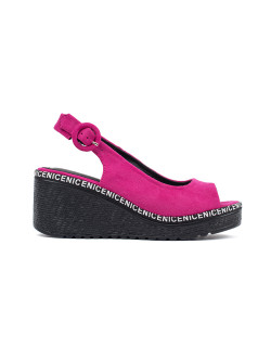 Trendy  sandály dámské růžové na klínku