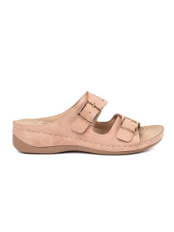 Trendy  sandály dámské růžové na klínku