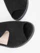Trendy dámské  sandály černé na plochém podpatku
