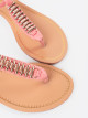 Trendy  sandály růžové dámské bez podpatku
