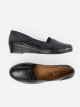 Trendy dámské  polobotky černé na klínku