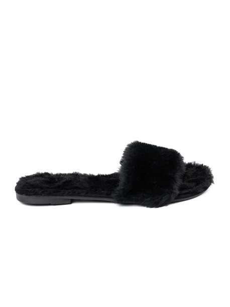 Trendy dámské  nazouváky černé bez podpatku