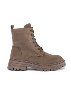 Trendy  kotníčkové boty hnědé dámské