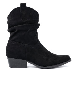 Trendy  kotníčkové boty dámské černé Obcas