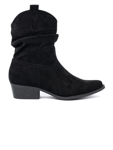 Trendy  kotníčkové boty dámské černé Obcas
